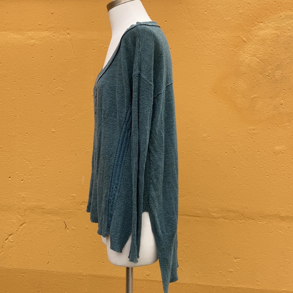 Free People Lace Road Linen Pullover - Picture 4 of 10